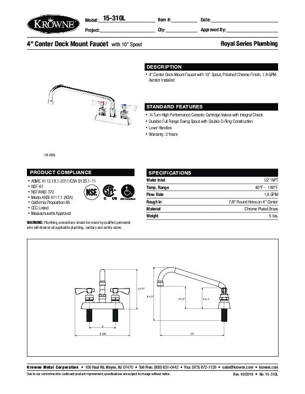 Cutsheet