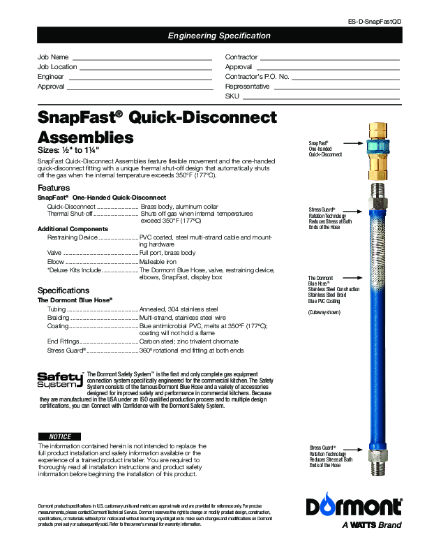 Cutsheet