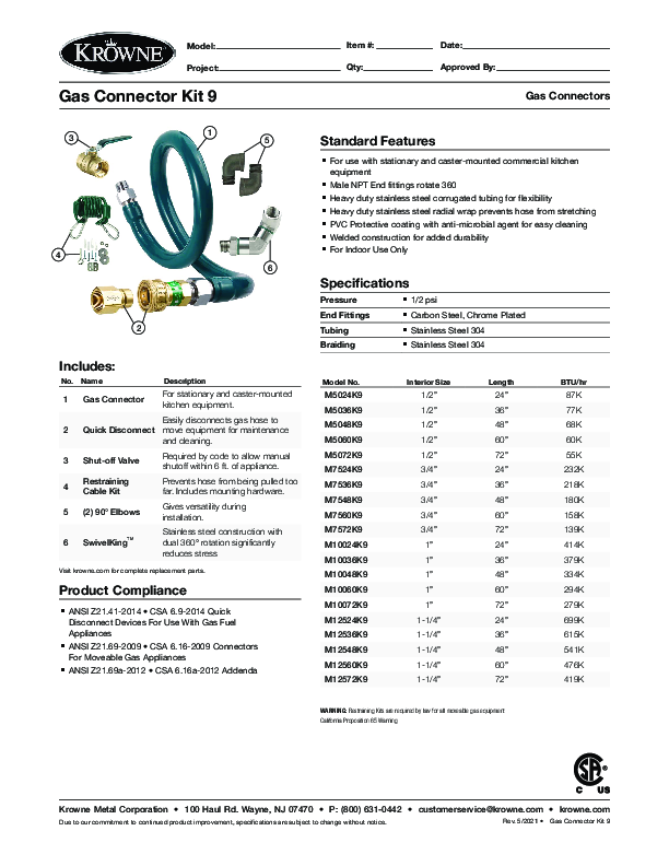 Cutsheet