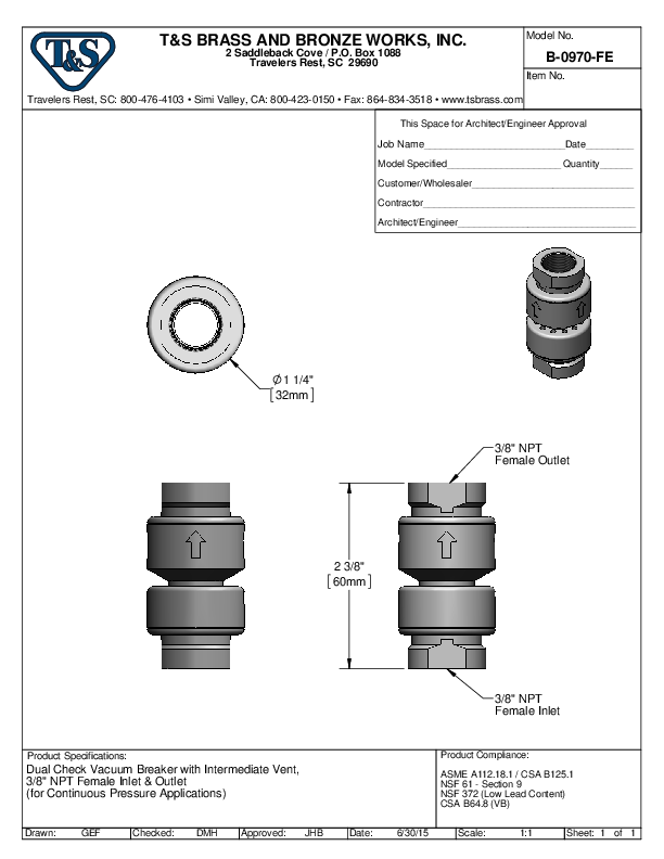 Cutsheet