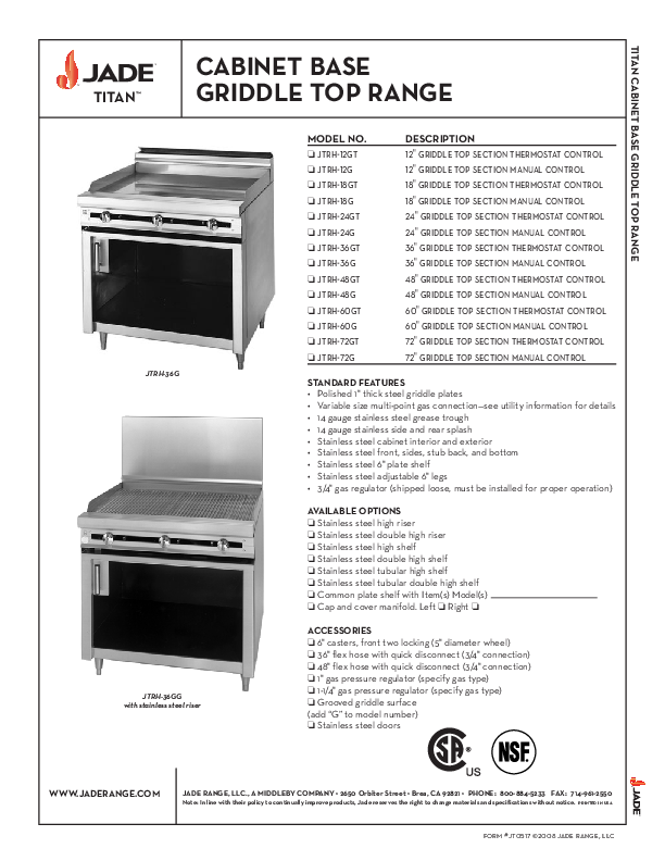 Cutsheet