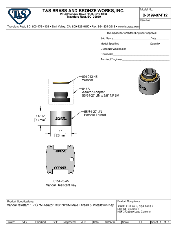 Cutsheet