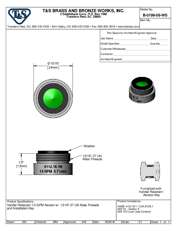 Cutsheet