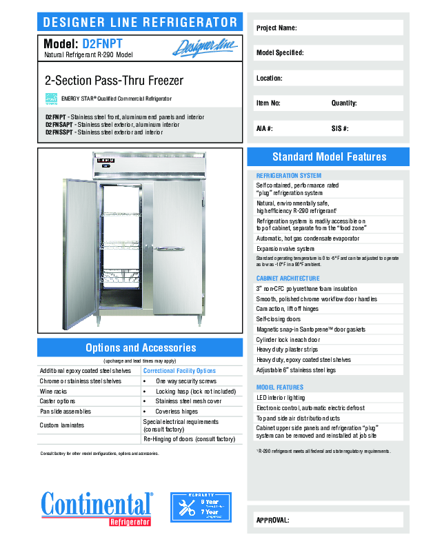 Cutsheet