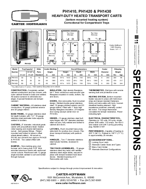 Cutsheet