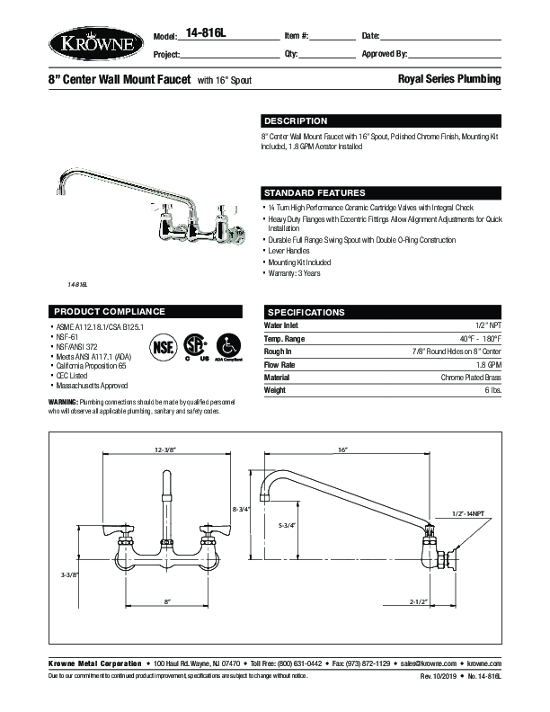 Cutsheet