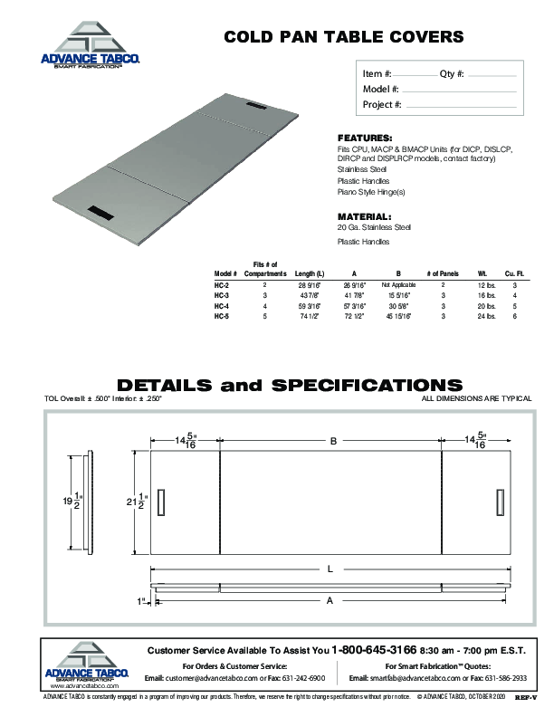 Cutsheet