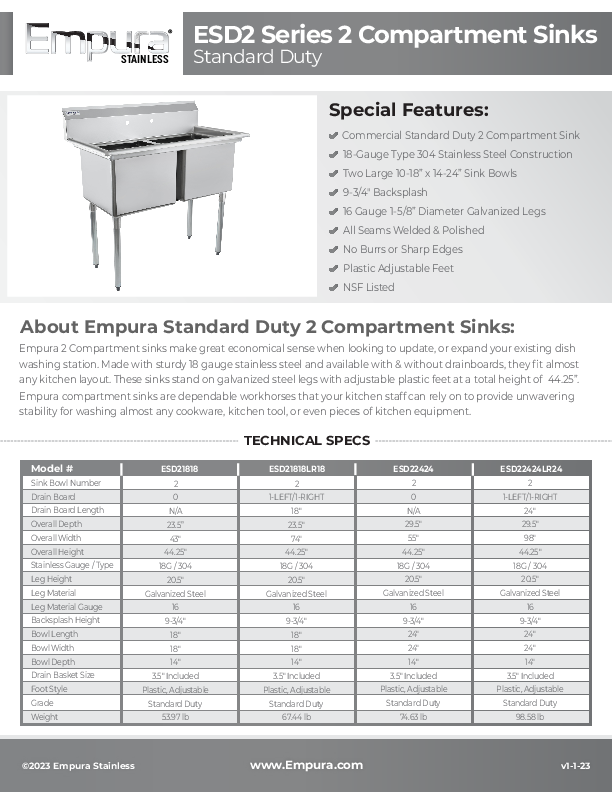 Cutsheet