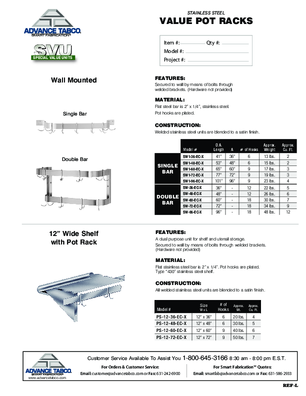 Cutsheet