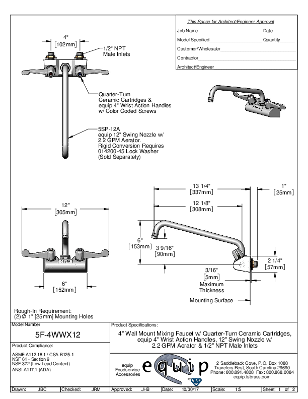 Cutsheet