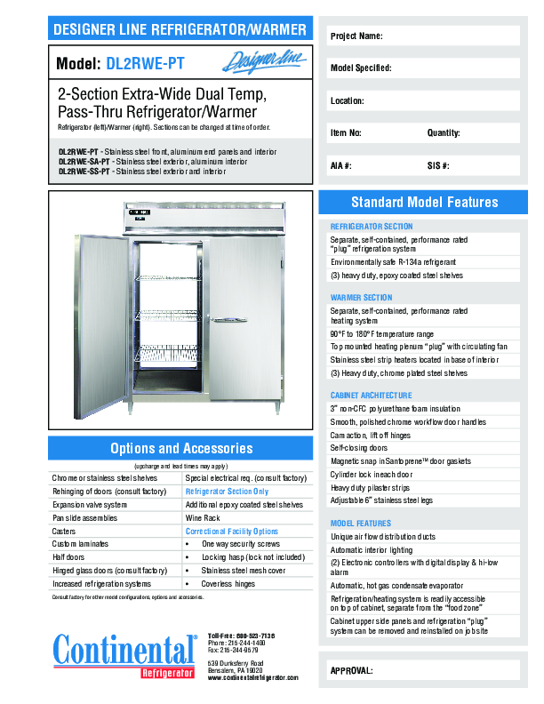 Cutsheet