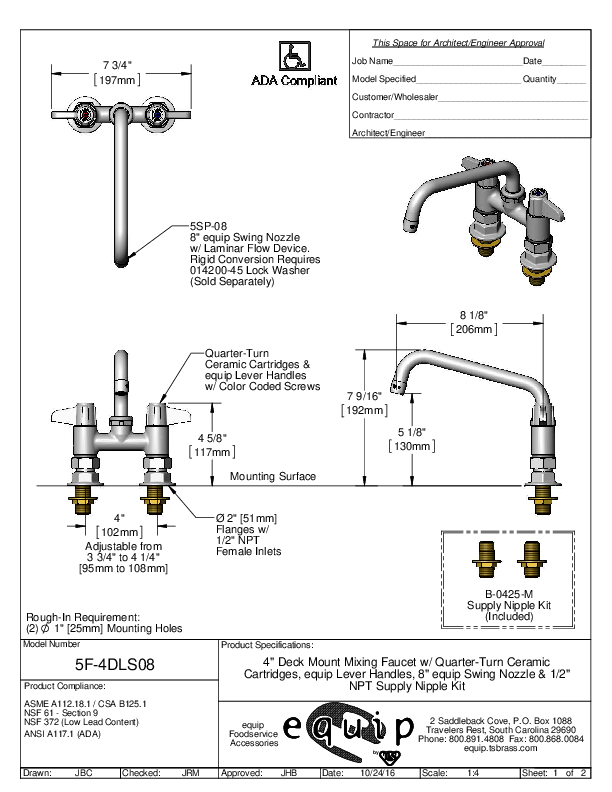 Cutsheet