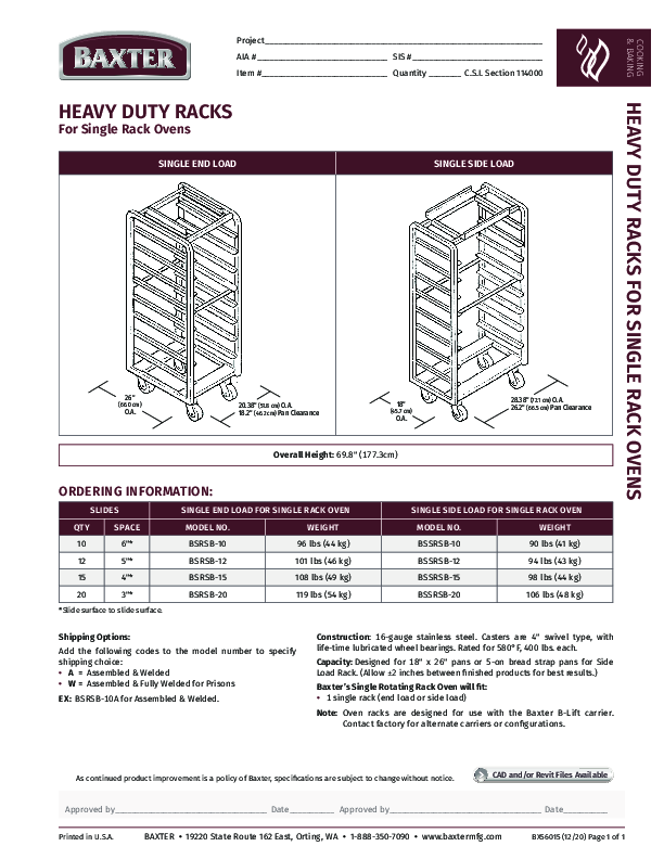 Cutsheet