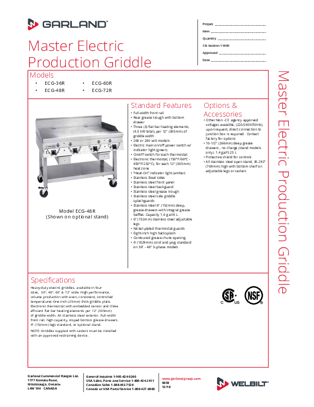 Cutsheet