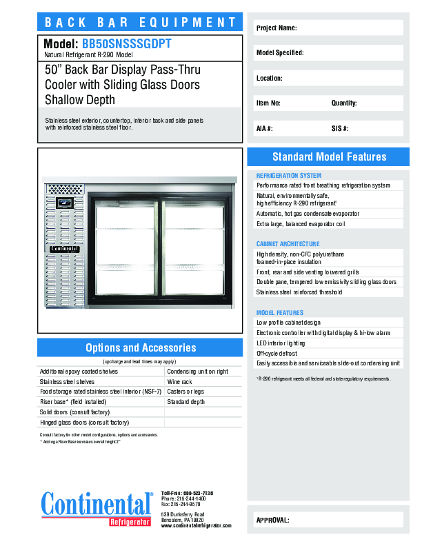 Cutsheet