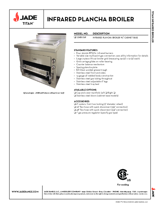 Cutsheet