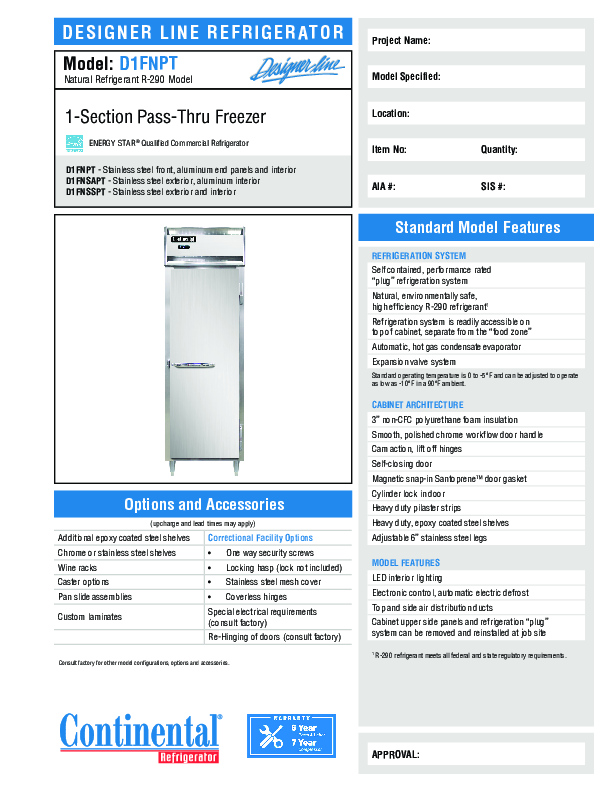 Cutsheet