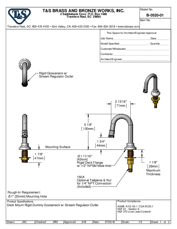 Cutsheet