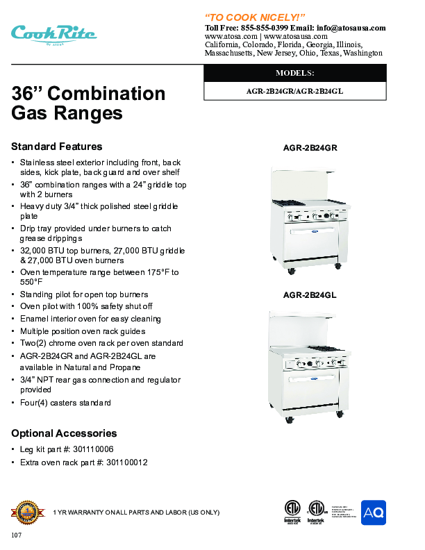 Cutsheet