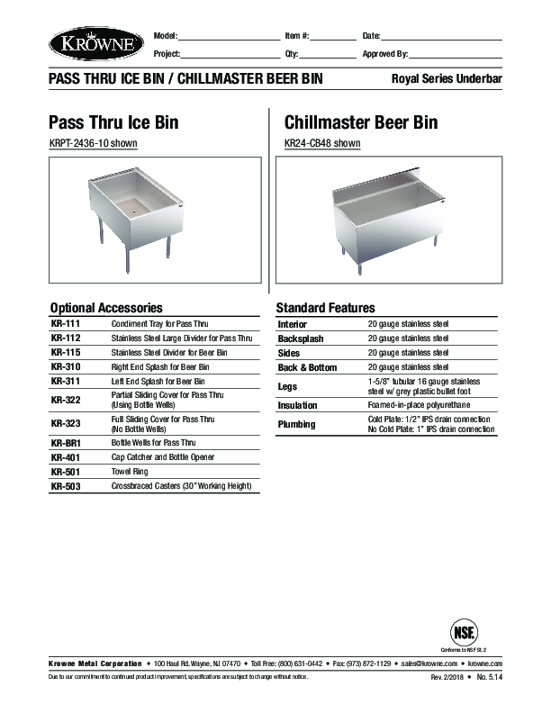 Cutsheet