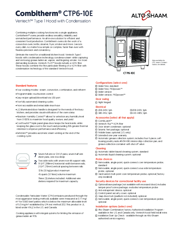 Cutsheet