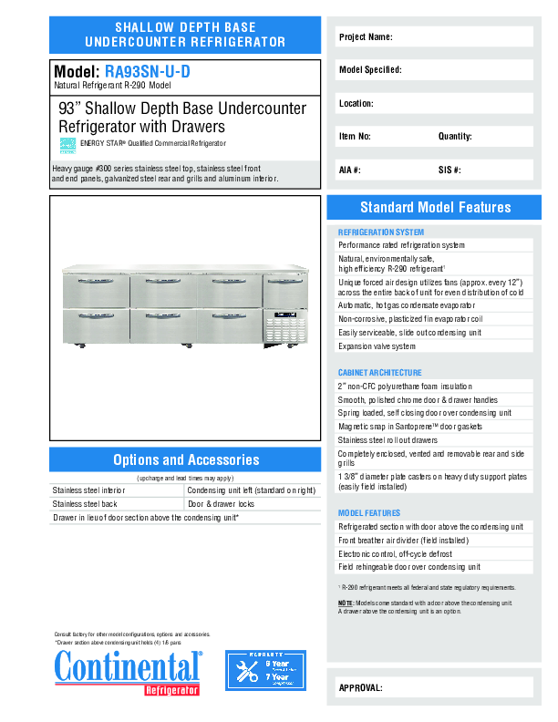 Cutsheet