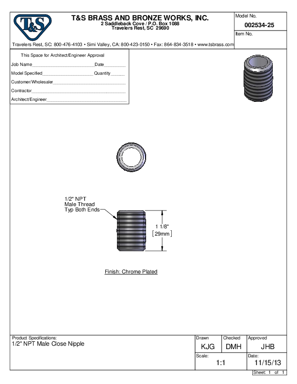 Cutsheet