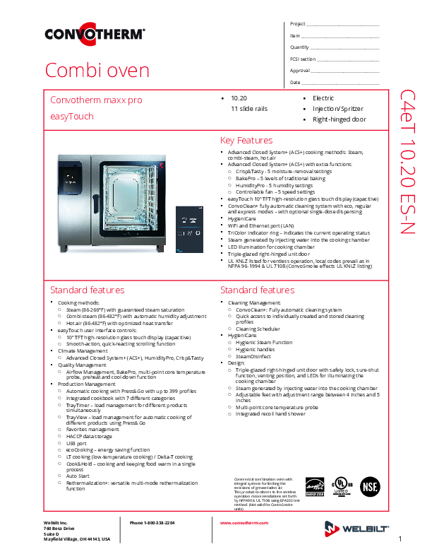 Cutsheet