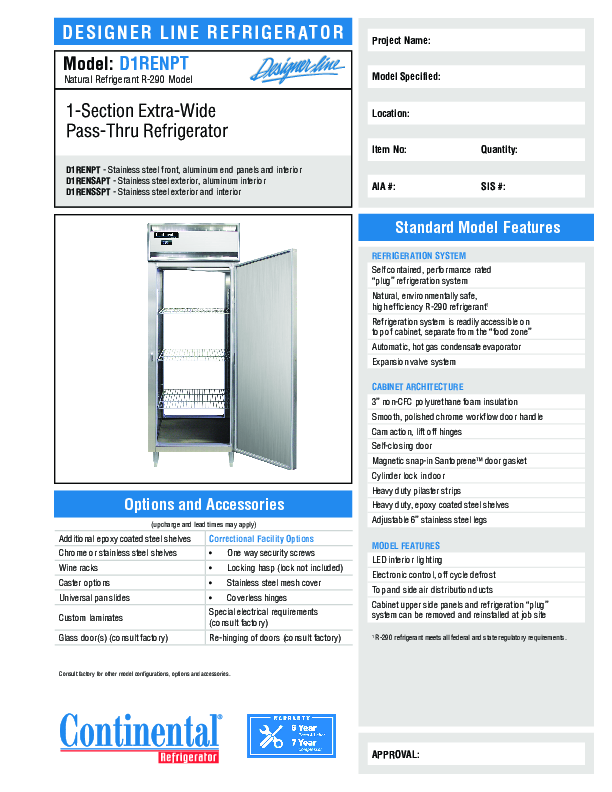 Cutsheet