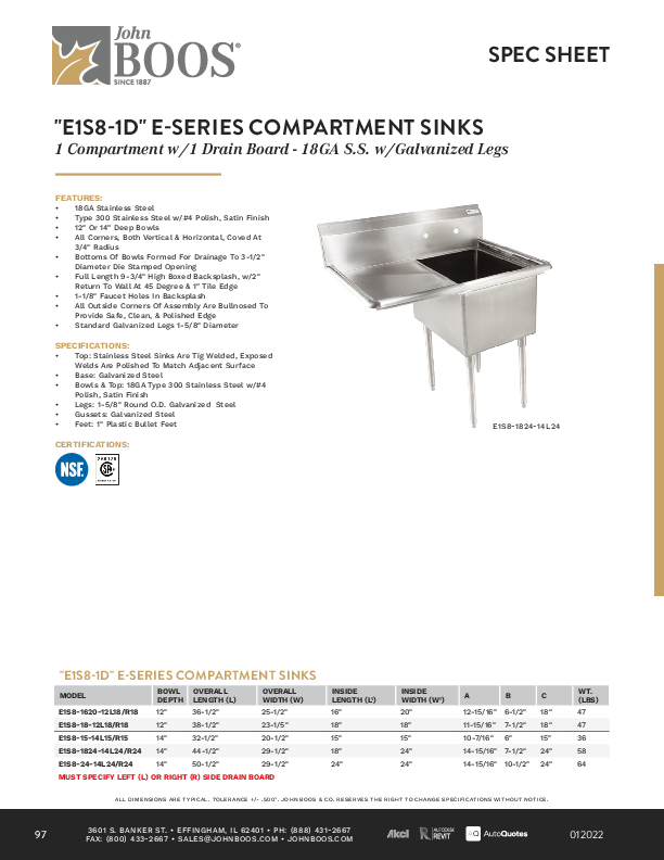 Cutsheet