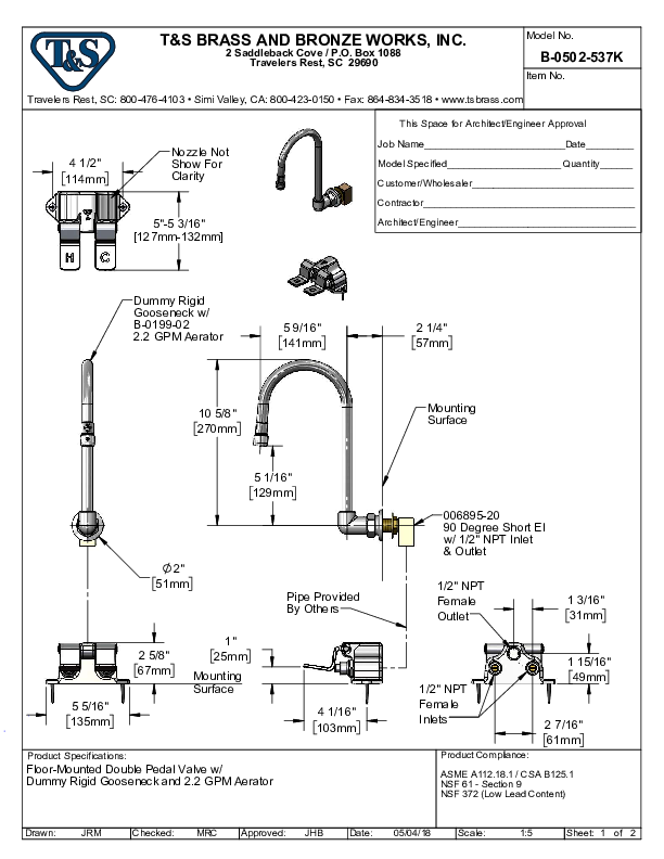 Cutsheet