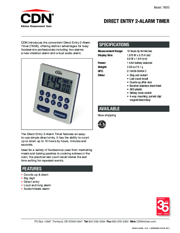 Cutsheet