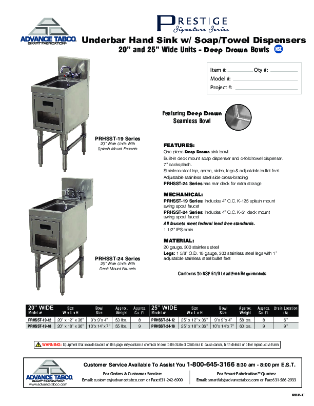 Cutsheet