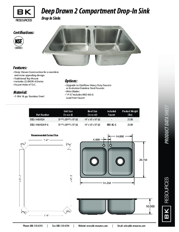 Cutsheet