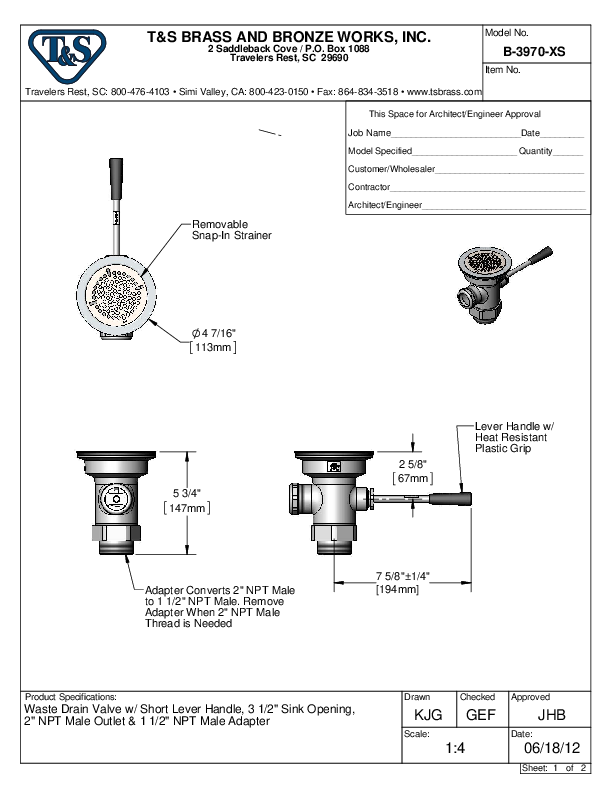 Cutsheet