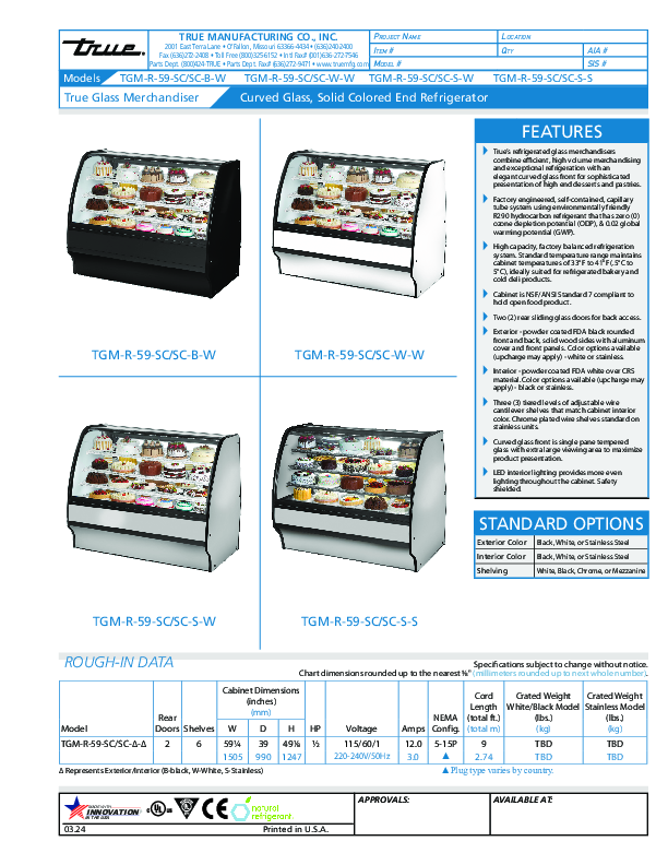 Cutsheet