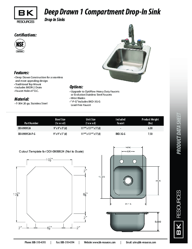 Cutsheet