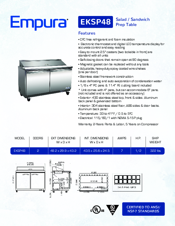 Cutsheet