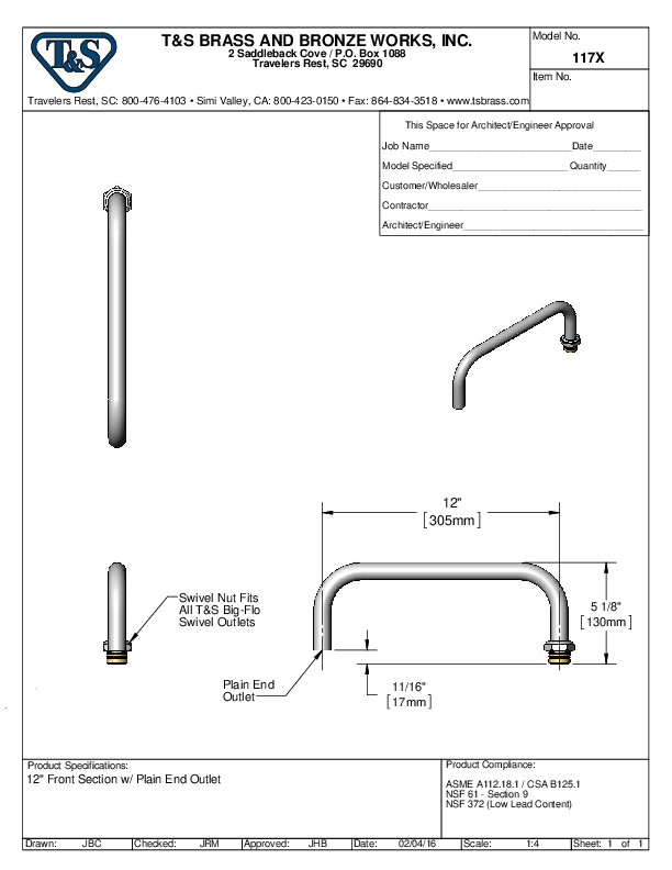 Cutsheet