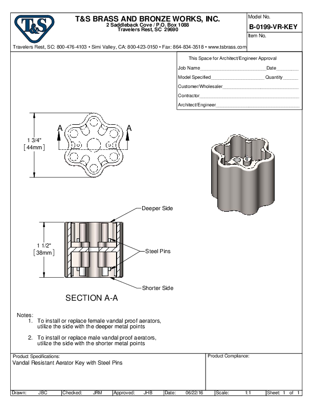 Cutsheet