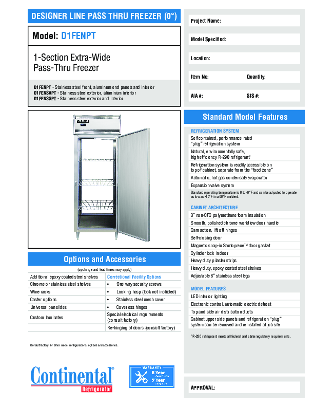 Cutsheet