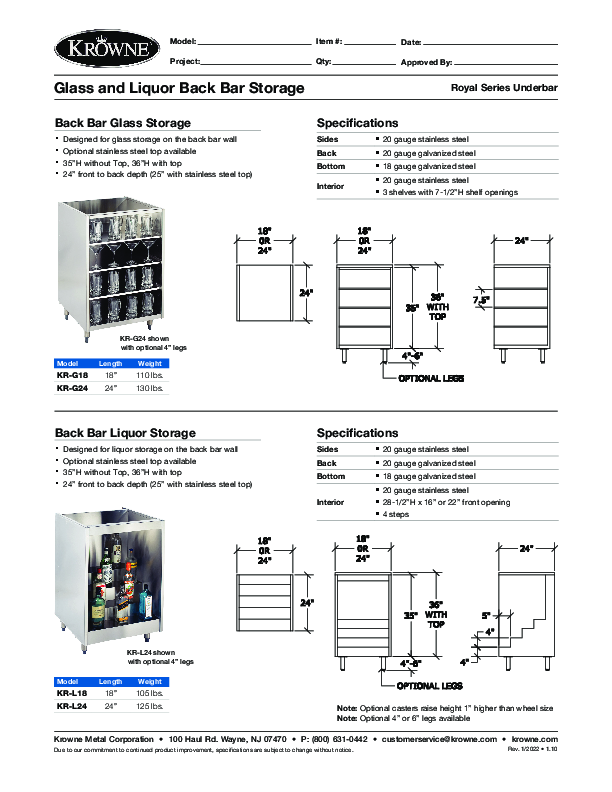 Cutsheet