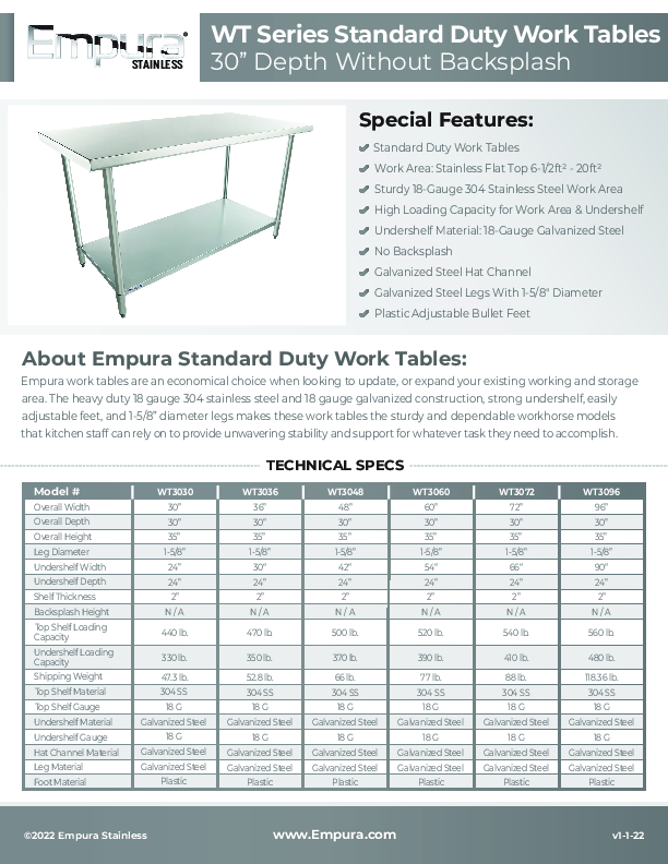 Cutsheet