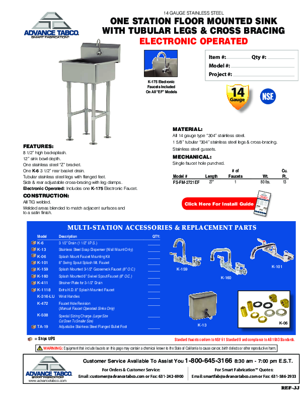 Cutsheet