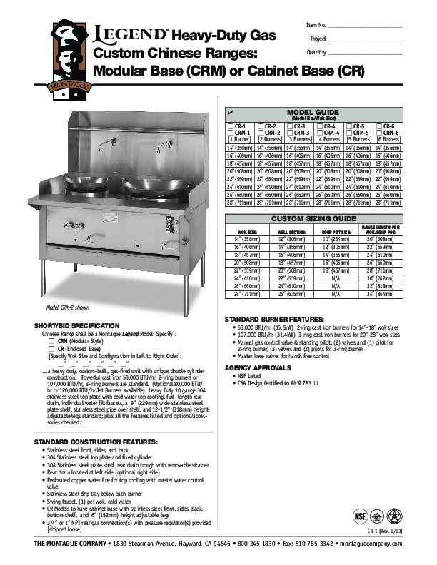 Cutsheet