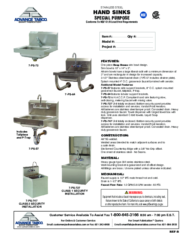 Cutsheet