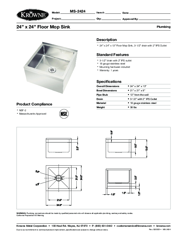 Cutsheet