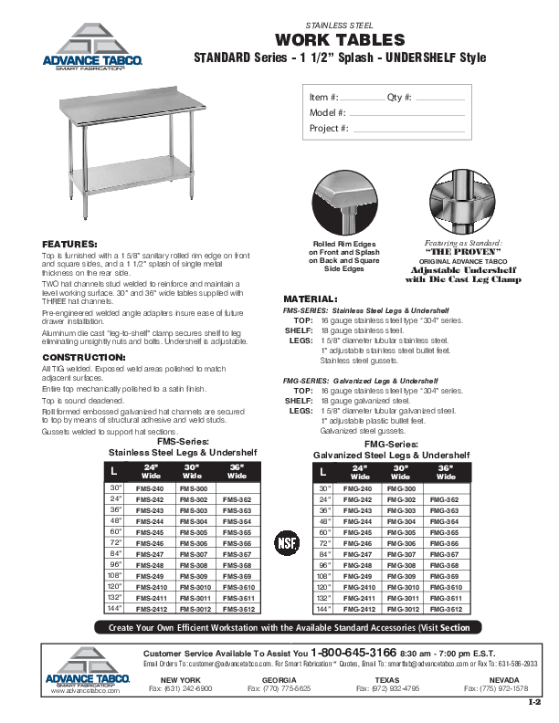 Cutsheet