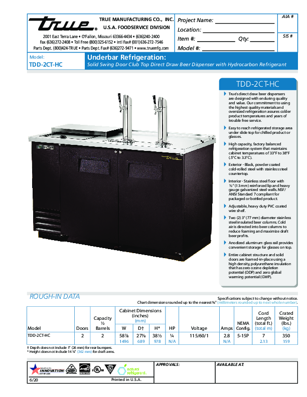 Cutsheet