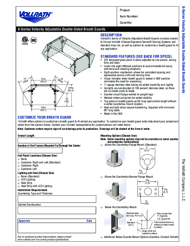 Cutsheet